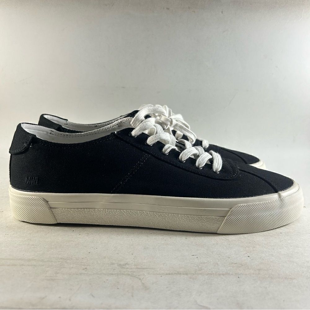 NEW Madewell Sidewalk Canvas Shoes Sneakers Black Size Men’s 9 Women’s 10.5